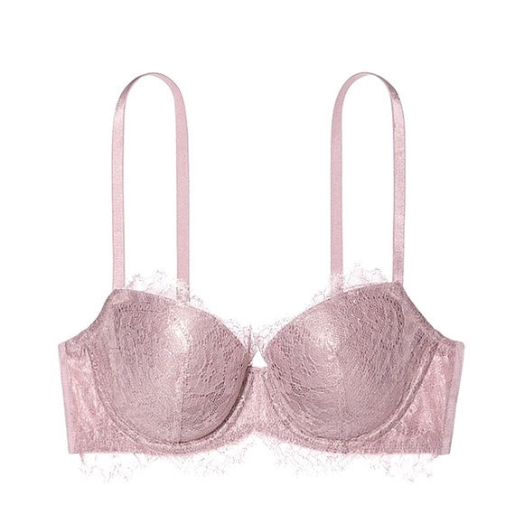 Victoria’s Secret Dream Angels Lightly Lined Demi Bra Lilac Moon Embellished 38F - Picture 9 of 11